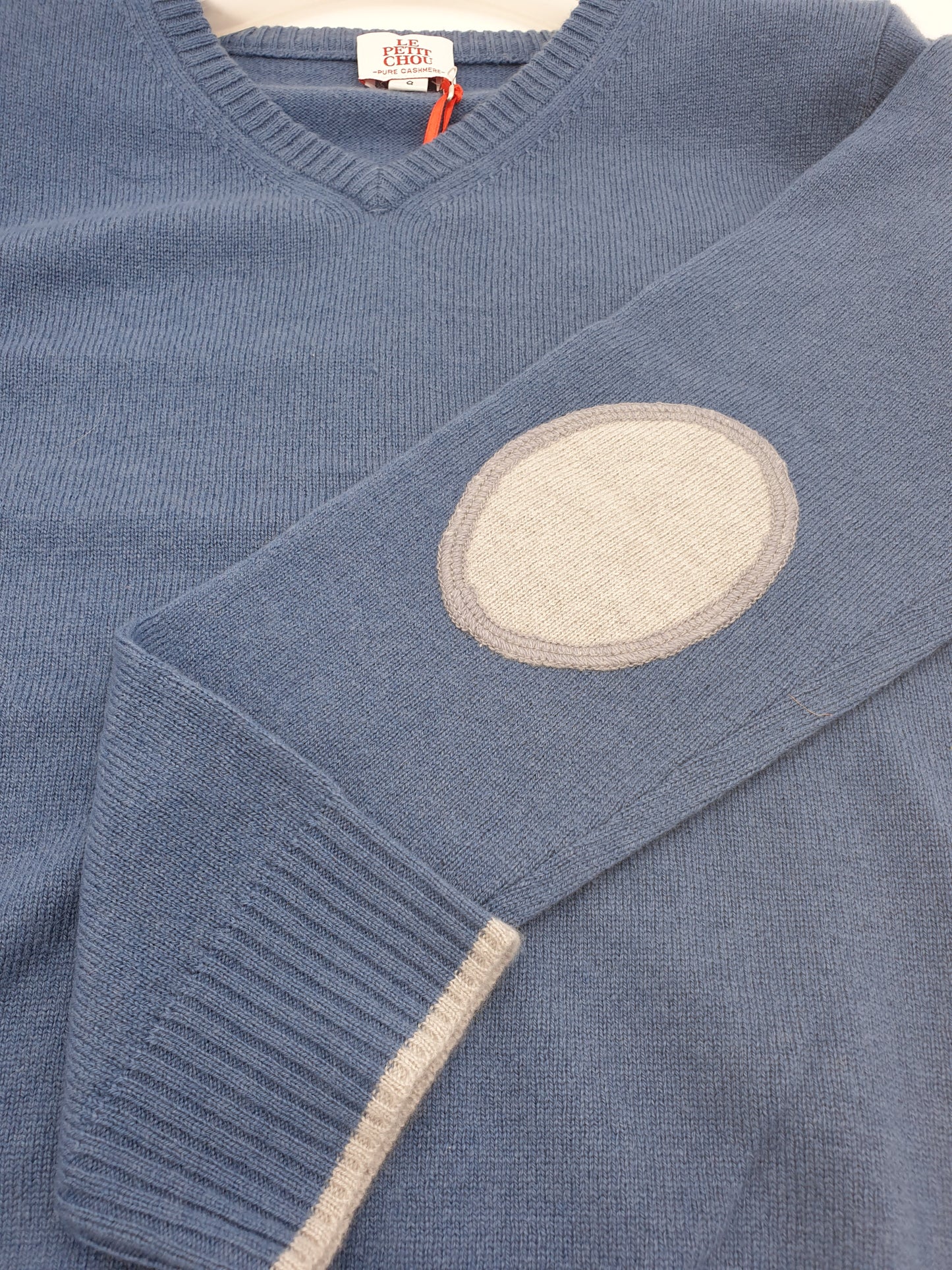 V-Ausschnitt Ellbogen-Patches
